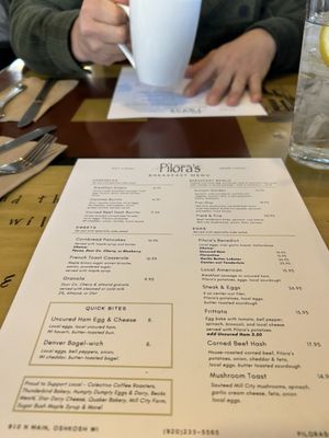 Menu photo 1 Pilora's Cafe Oshkosh, WI