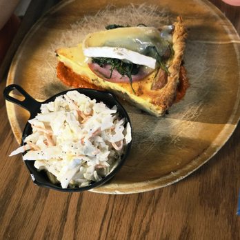 The Brinehouse - Quiche of the moment with a side of slaw. - New American Near Me - Safety Harbor, Florida The Brinehouse - Quiche of the moment with a side of slaw. - New American Near Me - Safety Harbor, Florida