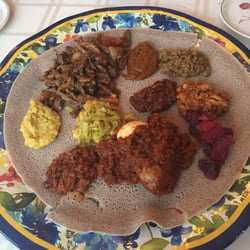 Hawwi Ethiopian Restaurant - Super combo sampler! Sooo delicious