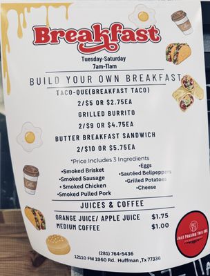 Menu photo 1 Just Passing Thru BBQ Huffman, TX