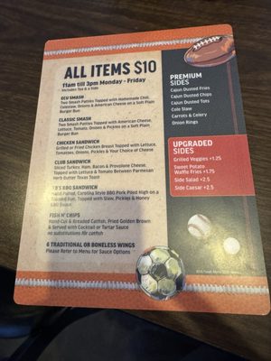 Menu photo 1 Tie Breakers Greenville, NC