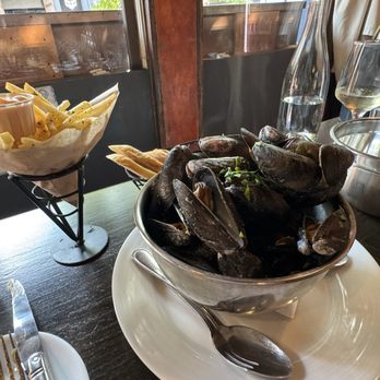 Creperie Bouchon - PEI mussels and Pommes Frites. - French Near Me - Asheville, North Carolina Creperie Bouchon - PEI mussels and Pommes Frites. - French Near Me - Asheville, North Carolina