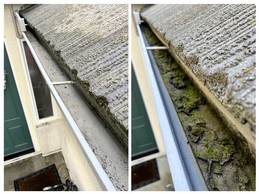 Gutter cleaning/repair projects - Repairs done along with debris fields cleaned and flushed.