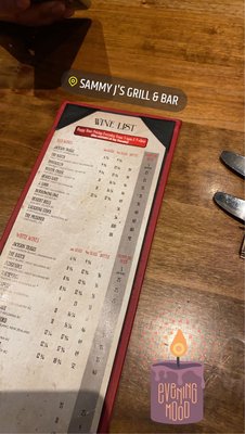 Menu photo 2 Sammy J's Grill & Bar West Kelowna, BC Menu photo 2 Sammy J's Grill & Bar West Kelowna, BC