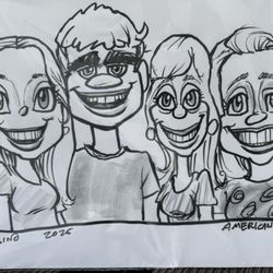 American House Boynton Beach - Character pic drawn during a recent family night at American House Senior Living.