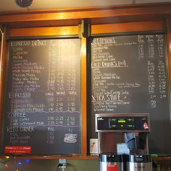 Bodi's Java - Menu Pic #2: Drinks (there's also another chalkboard with Bodi specials that I didn't get a pic of, like cupcake latte and peppermint mocha) - Coffee & Tea Near Me - Castro Valley, California