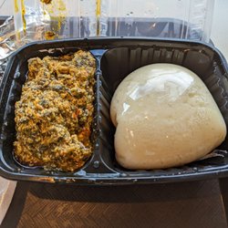African Deli - Fufu and Egusi.  #africanfood #fufu #egusi