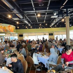 H K Café - Dining room at 11 a.m. on a Saturday.
