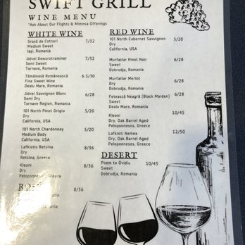 Swift Grill - Wine menu - Middle Eastern Near Me - Fort Pierce, Florida