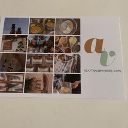 Apothecary Verde - Advertisement Postcard front