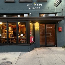 Exterior outside entrance of Hill East Burger - Washington, DC, District of Columbia Exterior outside entrance of Hill East Burger - Washington, DC, District of Columbia