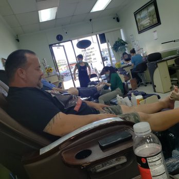 Nails 4 You - My happy hubby enjoying a moment  . - Nail Salons Near Me - Canoga Park, California