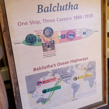 Hyde Street Pier - Balclutha sign - Parks Near Me - San Francisco, California