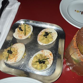 Place Carmin - Deviled eggs and caviar - French Near Me - Montreal, Quebec Place Carmin - Deviled eggs and caviar - French Near Me - Montreal, Quebec