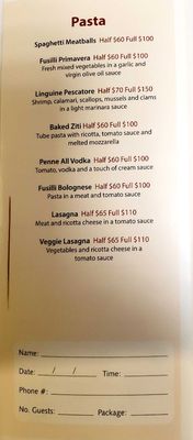 Menu photo 1 Delizia 92 New York, NY Menu photo 1 Delizia 92 New York, NY