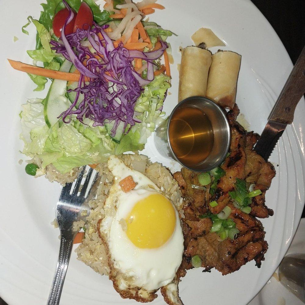 Blu Basil Wine & Grill - BBQ Pork Rice Plate - Vietnamese Near Me - Lafayette, Louisiana Blu Basil Wine & Grill - BBQ Pork Rice Plate - Vietnamese Near Me - Lafayette, Louisiana