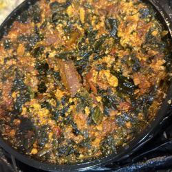 Honest Star Tropical Restaurant - Egusi was not good. Had a scorched burnt taste. Not fresh or flavorful