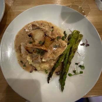 SoNapa Grille - Special of the day wild caught halibut with risotto wine sauce and asparagus - Bars Near Me - Jacksonville Beach, Florida SoNapa Grille - Special of the day wild caught halibut with risotto wine sauce and asparagus - Bars Near Me - Jacksonville Beach, Florida