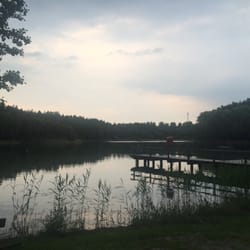 Blockhütte Roter See - Heute mal draußen Essen:)