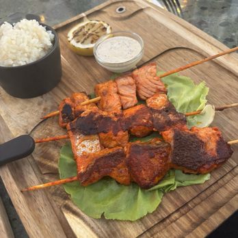 The Penmar - Salmon skewers! - American Near Me - Venice, California