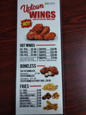 Menu photo 1 Uptown Wings Columbus, GA