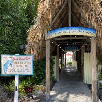 Pop's Sunset Grill - Entrance - Seafood Near Me - Nokomis, Florida
