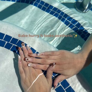 Modern Nails & Spas - This is my nails today more than a month later!! Still going strong and looking cute. - Nail Salons Near Me - Calimesa, California