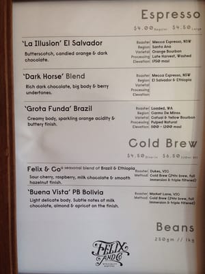 Felix & Co. Specialty Coffee by null