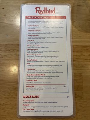 Menu photo 2 Redbird Scratch Kitchen + Bar Tucson, AZ