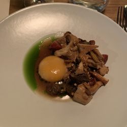 Barra - Mushrooms and egg
