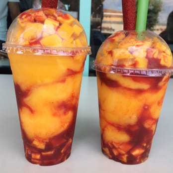 Garcias Fruit - Chamango with mango sorbet! Left to right: large to medium - Ice Cream & Frozen Yogurt Near Me - South El Monte, California Garcias Fruit - Chamango with mango sorbet! Left to right: large to medium - Ice Cream & Frozen Yogurt Near Me - South El Monte, California