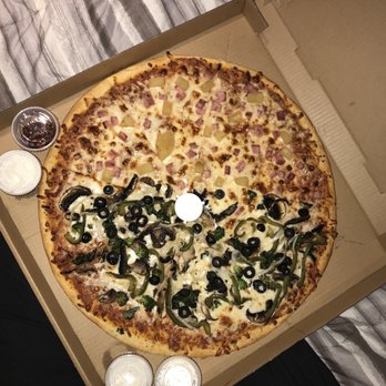 Wicked Pizza - Half Hawaiian & Half Veggies Pizza - Pizza Near Me - Cabo San Lucas, BCS Wicked Pizza - Half Hawaiian & Half Veggies Pizza - Pizza Near Me - Cabo San Lucas, BCS