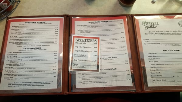 Menu photo 1 Hickory House Lamar, CO