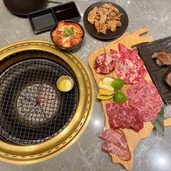 Ishoni Yakiniku - Ishoni combo A5 Wagyu nigiri Pork intestines - Barbeque Near Me - Seattle, Washington Ishoni Yakiniku - Ishoni combo A5 Wagyu nigiri Pork intestines - Barbeque Near Me - Seattle, Washington