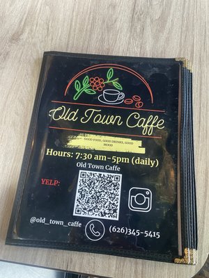 Menu photo 3 Old Town Caffe Pasadena, CA Menu photo 3 Old Town Caffe Pasadena, CA