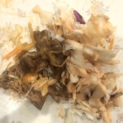 This is what was in the empanadas. More slaw than meat.