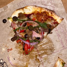 One slice left