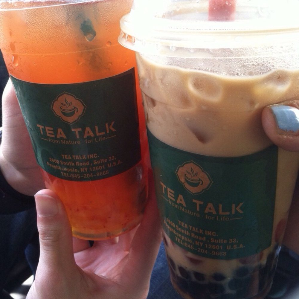 Tea Talk - Chai tea an pineapple strawberry boba teas. - Bubble Tea Near Me - Poughkeepsie, New York Tea Talk - Chai tea an pineapple strawberry boba teas. - Bubble Tea Near Me - Poughkeepsie, New York
