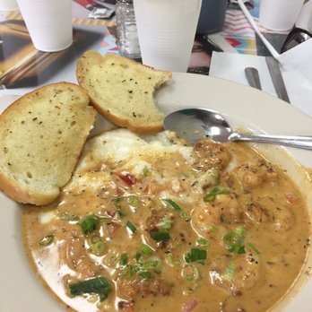 Simple Joe Cafe - New Orleans Shrimp and Grits before! - Cafes Near Me - Baton Rouge, Louisiana
