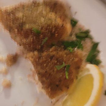 Matteo's Trattoria - Breaded flounder with broccolini after I ate more than half. - Italian Near Me - Roslyn Heights, New York