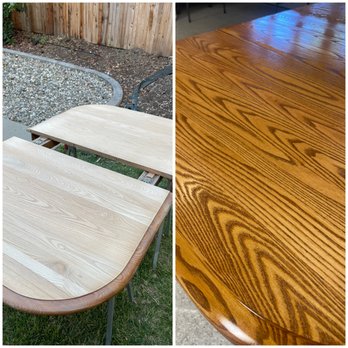 Apex Property Experts - Happy to help this customer keep the quality table in service for another 30 years with a fresh new finish! - General Contractors Near Me Apex Property Experts - Happy to help this customer keep the quality table in service for another 30 years with a fresh new finish! - General Contractors Near Me