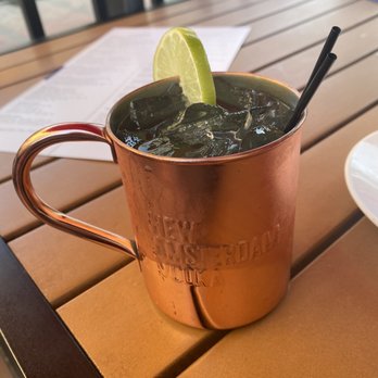 Fuzio Universal Bistro - Cucumber Mule - New American Near Me - Modesto, California Fuzio Universal Bistro - Cucumber Mule - New American Near Me - Modesto, California