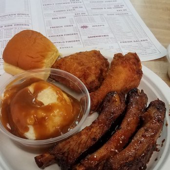 Chicken Holiday - Chicken n ribs dinner yum..cheating...all good and well deserved. - American Near Me - East Windsor, New Jersey Chicken Holiday - Chicken n ribs dinner yum..cheating...all good and well deserved. - American Near Me - East Windsor, New Jersey