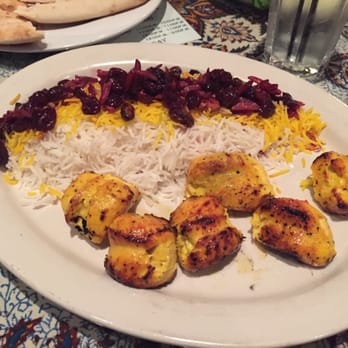 Cafe Caspian - Cherry rice & chicken. - Persian/Iranian Near Me - Houston, Texas