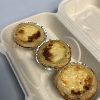 Sweet Corner Cafe - Portuguese Custard Tarts 3 Pack - Comfort Food Near Me - Aiea, Hawaii