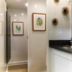 Royal Flush Rental - View inside men's restroom.