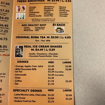 Waffles Cafe - Last page of the menu - Juice Bars & Smoothies Near Me - North Las Vegas, Nevada