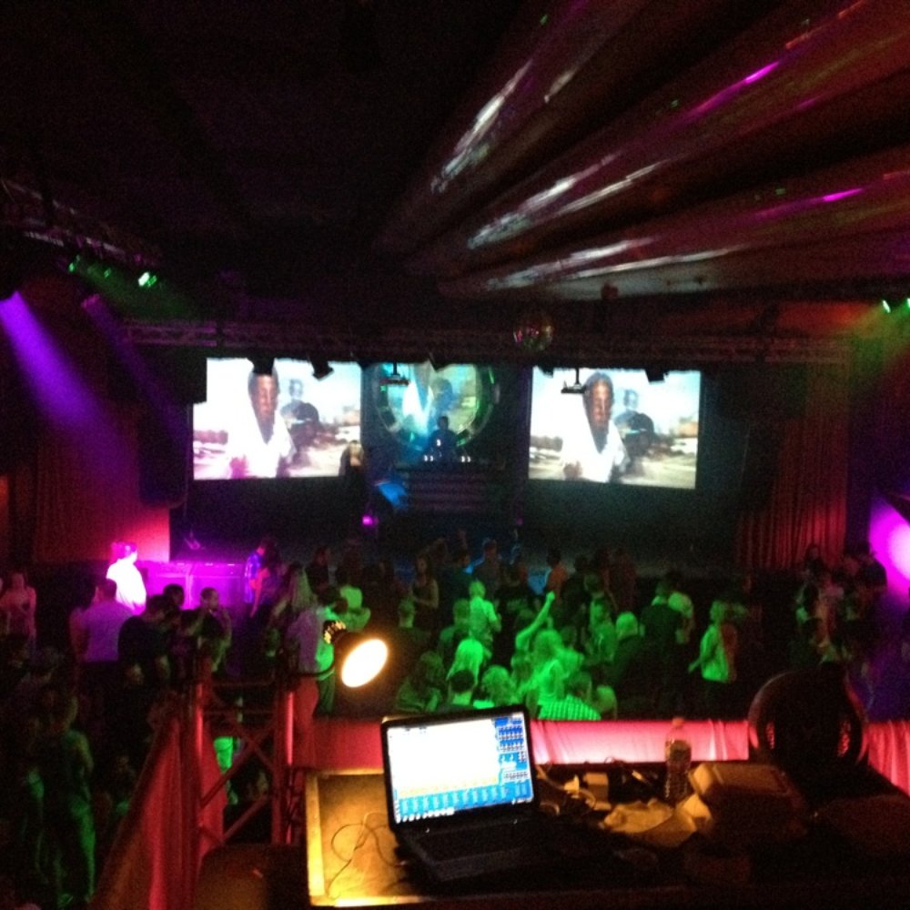 Upstairs from a VIP booth Upstairs from a VIP booth