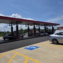 Sheetz - The gas pumps at Sheetz.