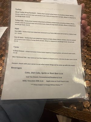 Menu photo 2 Riepstine's Pub Williamsport, PA